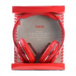 Wholesale HiFi Sound Stereo Headphone with Mic TV05 (Red)